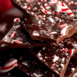2-Ingredient Dark Chocolate Peppermint Bark First Image
