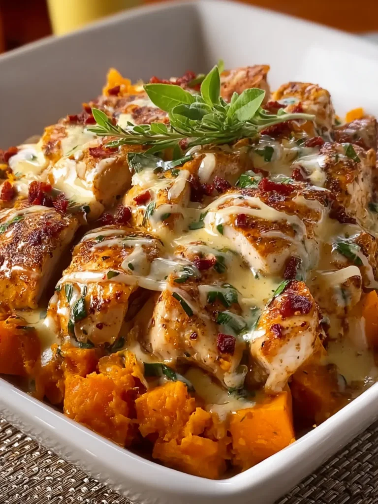 Creamy Cajun Chicken and Sweet Potatoes First Image