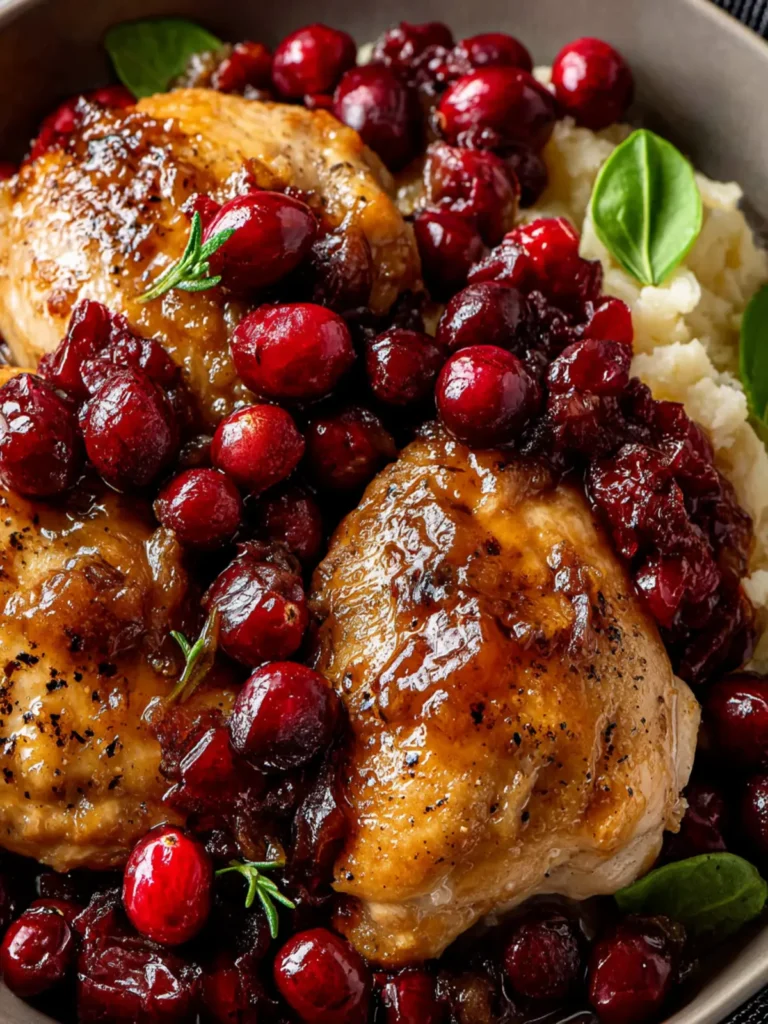 Irresistible Baked Cranberry Chicken Recipe for Families First Image
