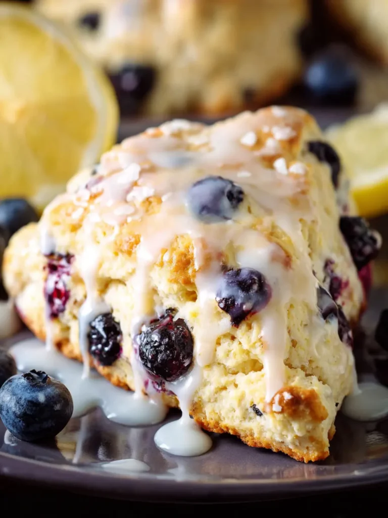 Lemon Blueberry Scone Recipe First Image