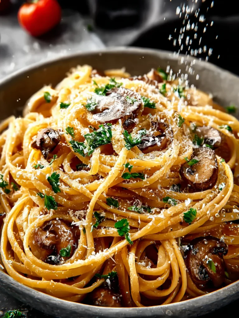 IMushroom Parmesan Pasta First Image