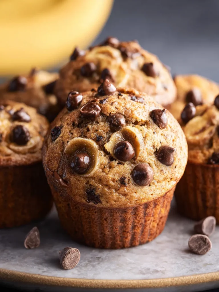 Banana Chocolate Chip Muffins First Image