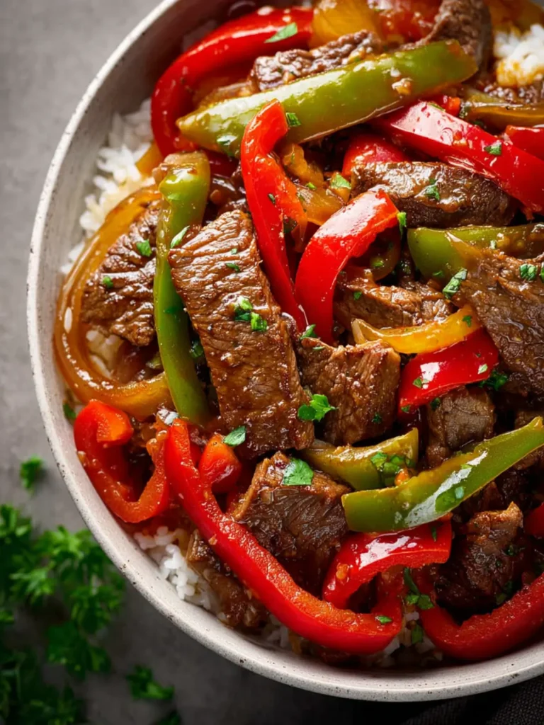 Crockpot Pepper Steak First Image