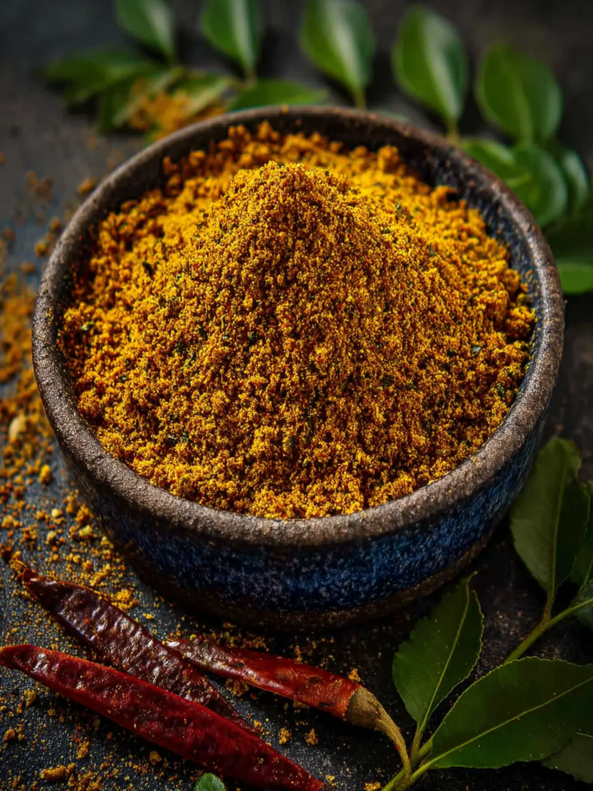 Karivepaku Podi Recipe (Curry Leaves Powder) First Image
