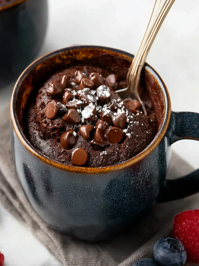 Easy 3-Minute Chocolate Protein Mug Cake First Image