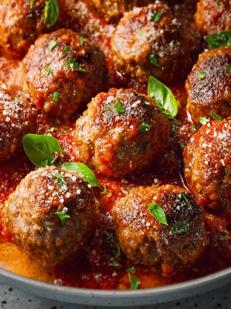 Tender Italian Meatballs Recipe (without Breadcrumbs) First Image