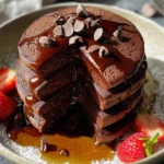 chocolate almond flour pancakes First Image