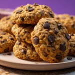 vegan chocolate chip oatmeal cookies First Image