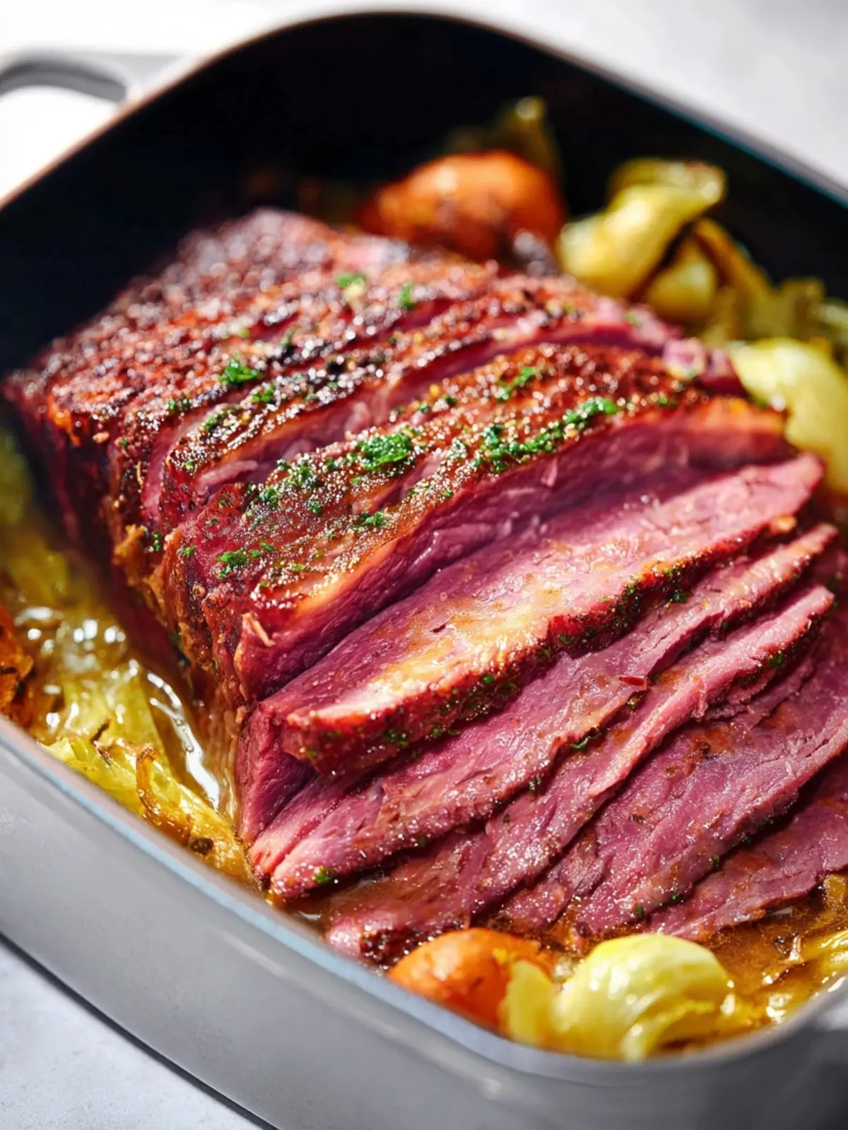 Dutch Oven Corned Beef and Cabbage First Image
