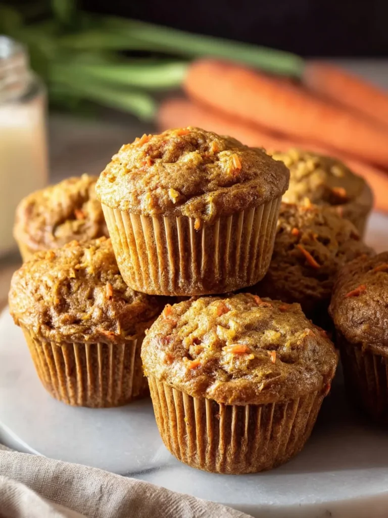 Healthy Carrot and Banana Muffins (Easy & Fluffy) First Image