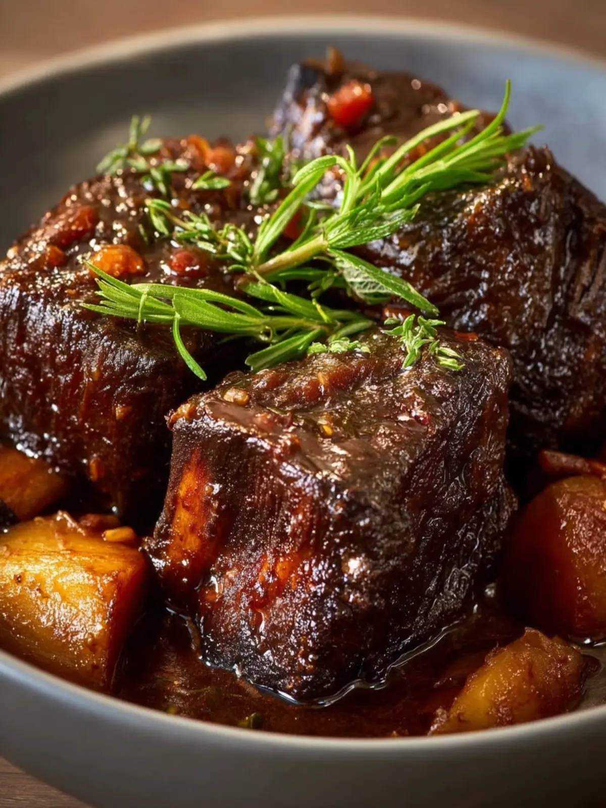 Slow Cooker Beef Short Ribs First Image